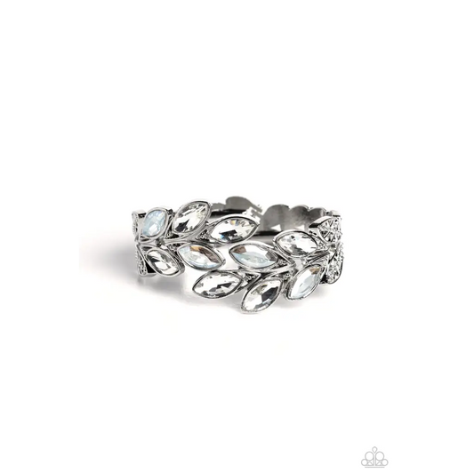 Luminous Laurels - White Bracelet - Bracelets