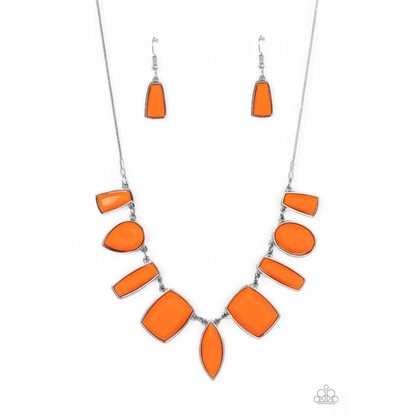 Luscious Luxe - Orange Necklace - Necklaces