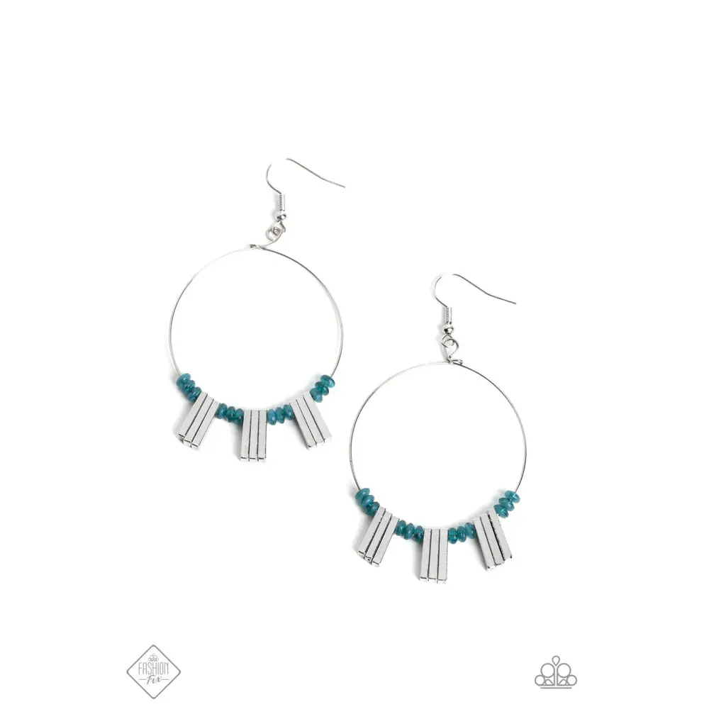 Luxe Lagoon - Blue - Earrings