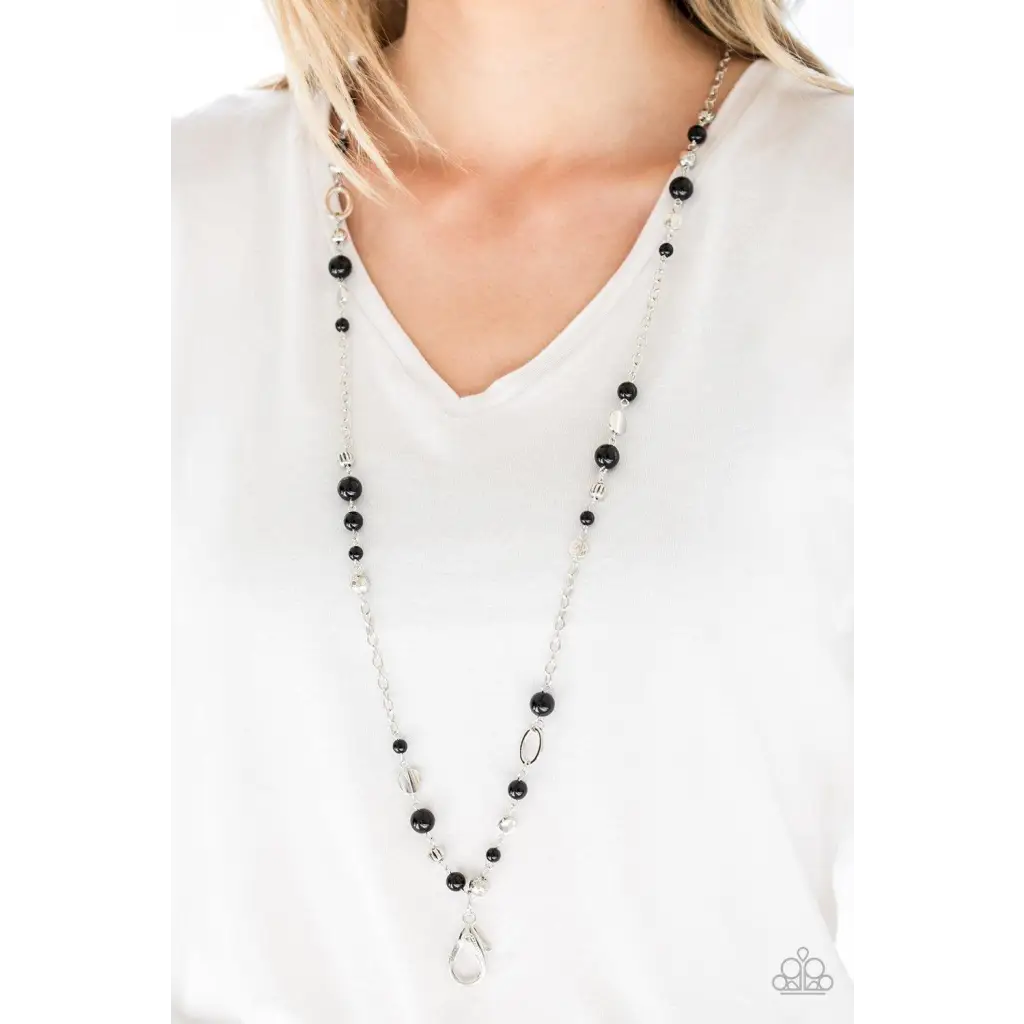 Make An Appearance - Black Lanyard Necklace - Deb's Jazzy Jems