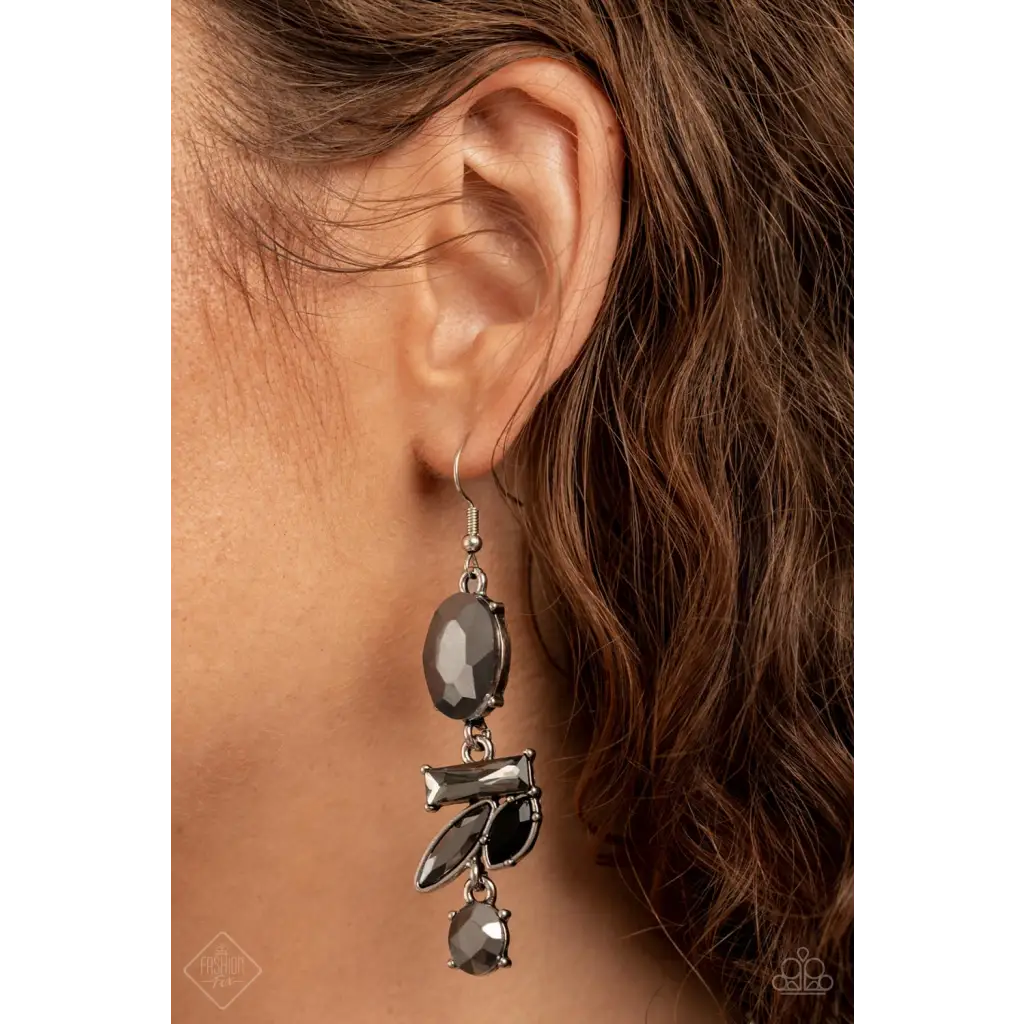 Modern Makeover - Silver Earrings - Earrings