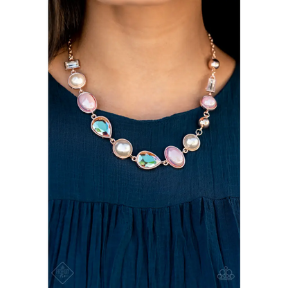 Nautical Nirvana - Rose Gold Necklace - Necklaces