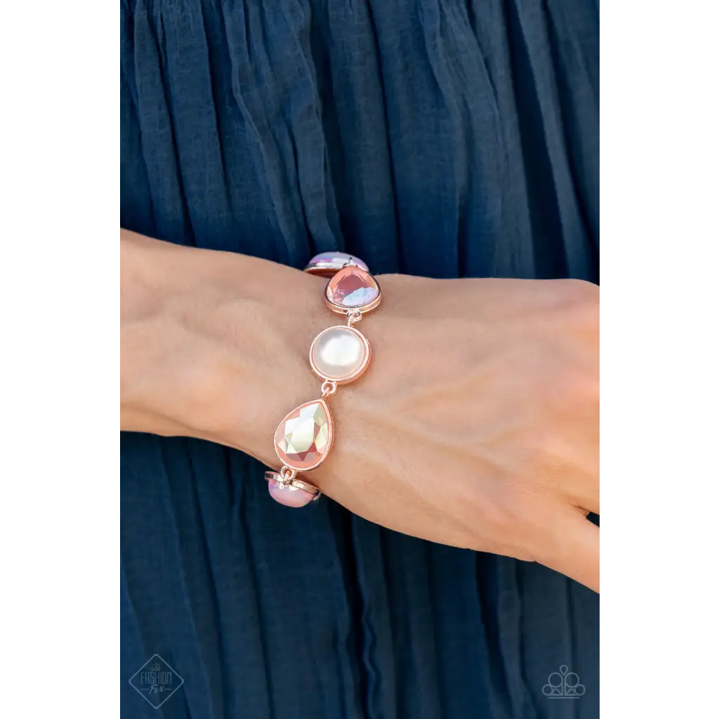 Nostalgically Nautical - Rose Gold Bracelet - Bracelets