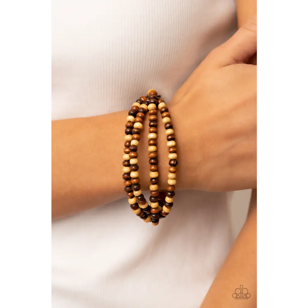 Oceania Oasis - Brown Bracelet - Deb's Jazzy Jems