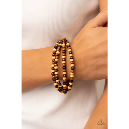 Oceania Oasis - Brown Bracelet - Deb's Jazzy Jems