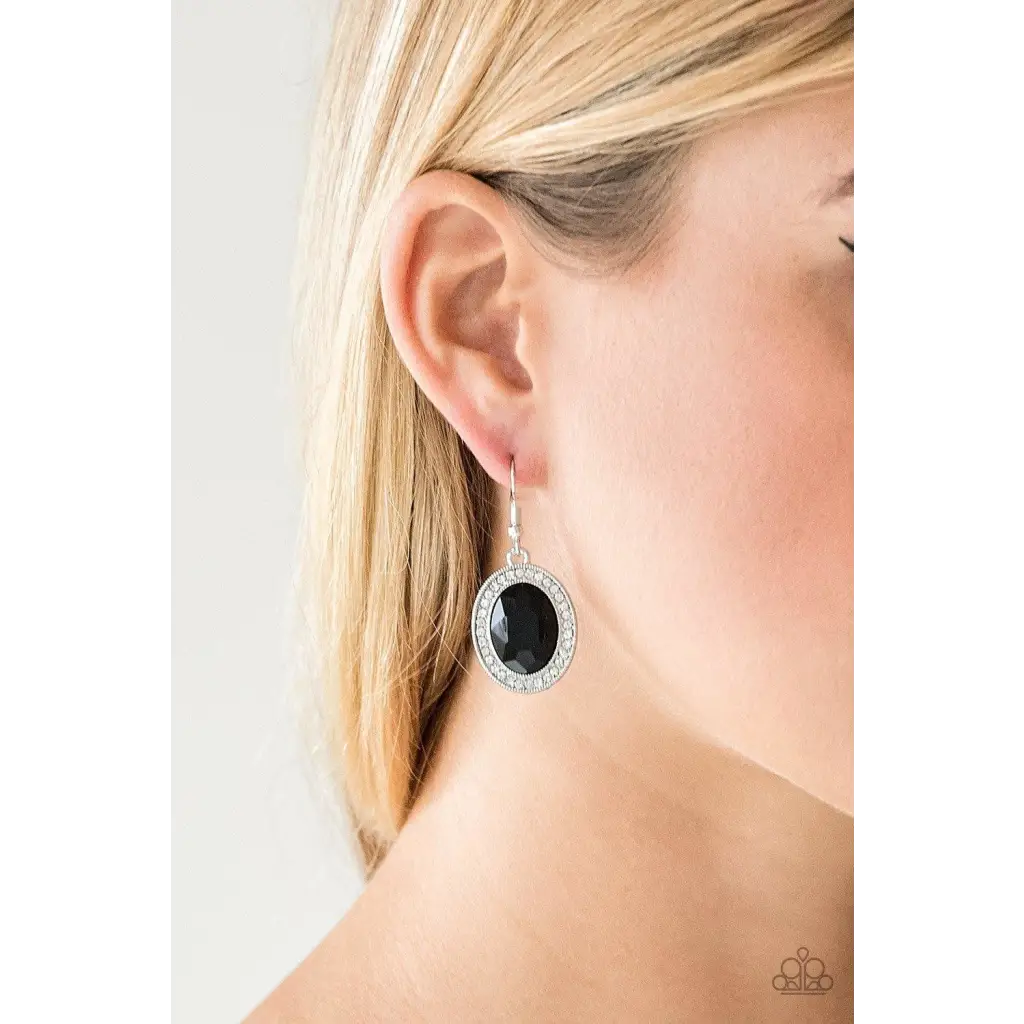 Only FAME In Town - Black Earrings - Deb's Jazzy Jems