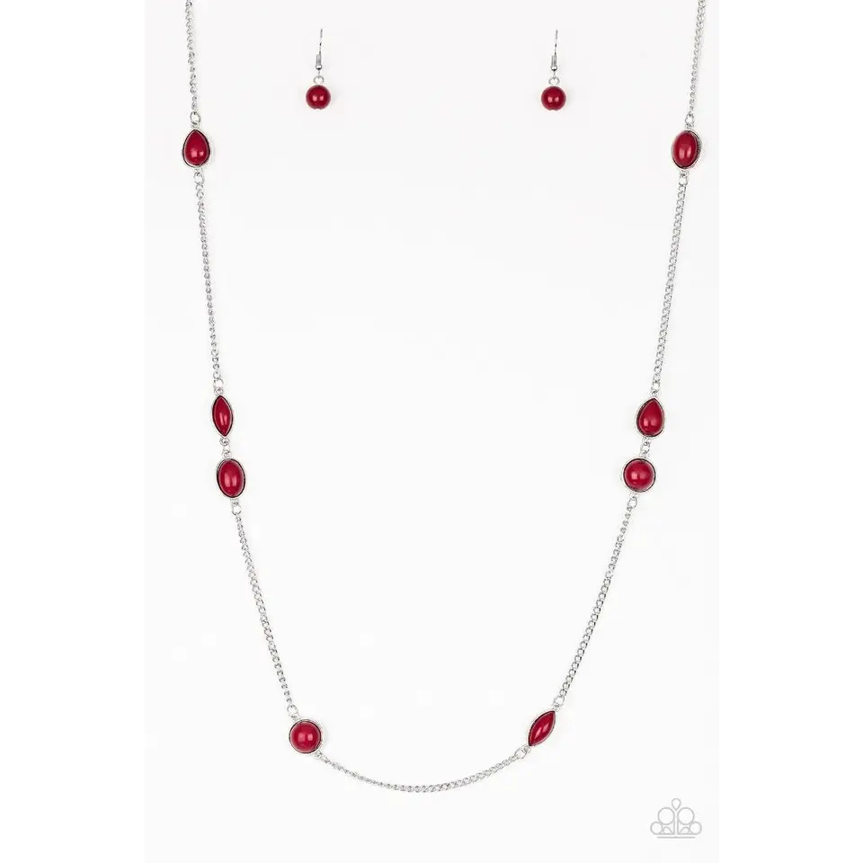 Pacific Piers - Red Necklace - Deb's Jazzy Jems