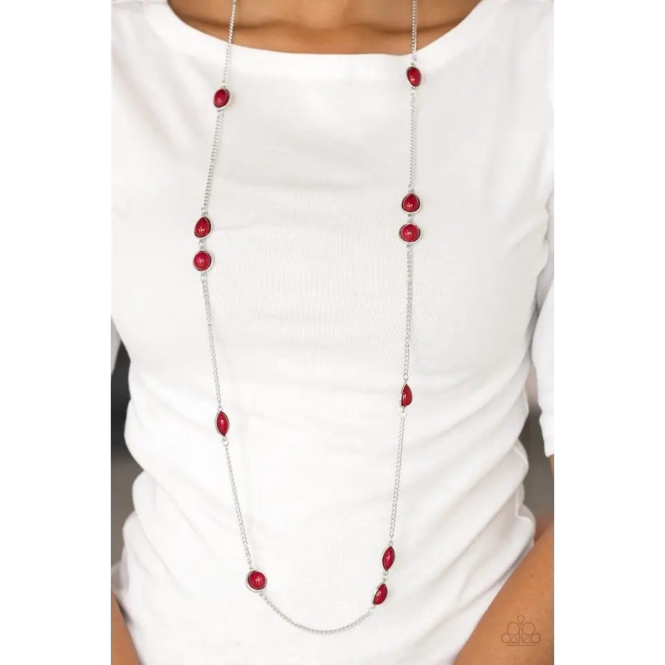 Pacific Piers - Red Necklace - Deb's Jazzy Jems