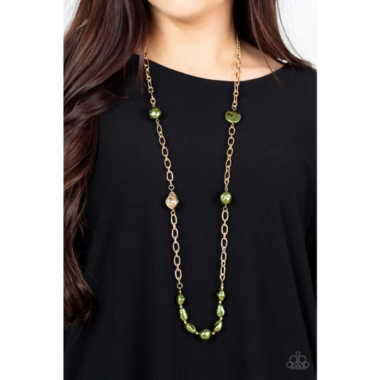 Pardon My FABULOUS - Green Necklace - Deb's Jazzy Jems