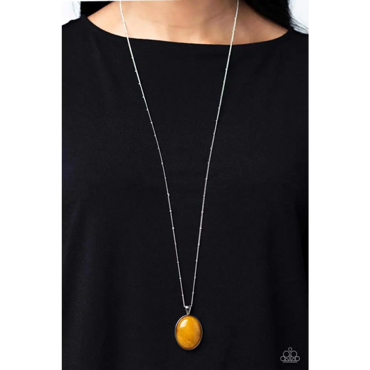 Peaceful Glow - Yellow Necklace - Necklaces