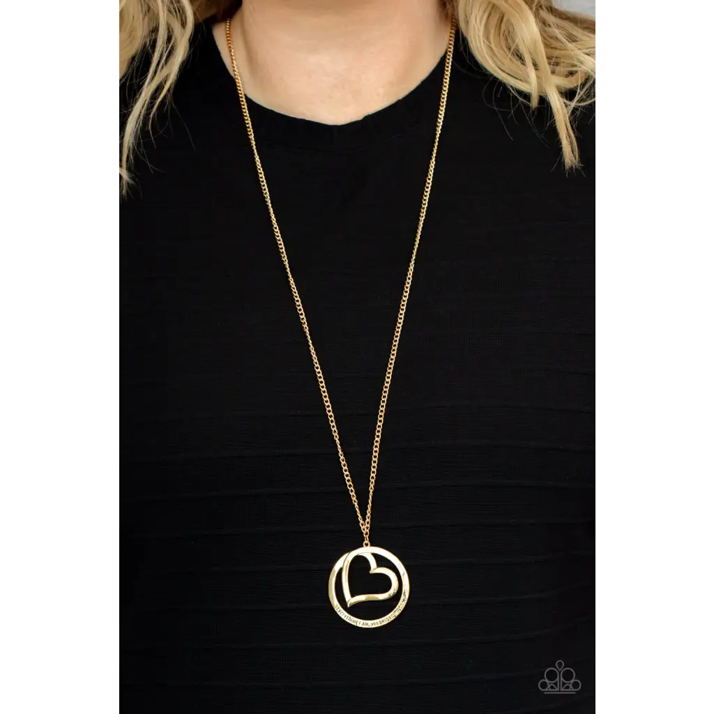 Positively Perfect - Gold Necklace - Necklaces