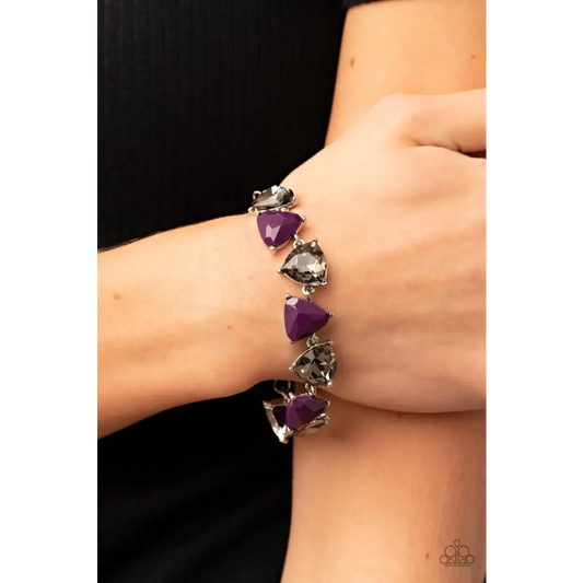 Pumped up Prisms - Purple Bracelet - Deb's Jazzy Jems