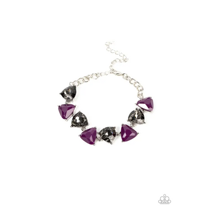 Pumped up Prisms - Purple Bracelet - Deb's Jazzy Jems