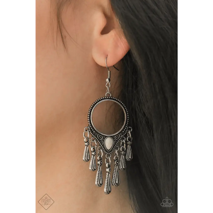 Ranger Rhythm - White Earrings - Earrings