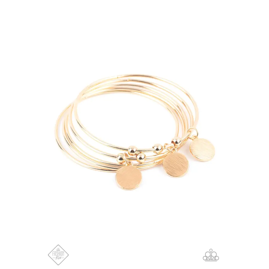 Reflective Radiance - May 2020 -  Gold Bracelet - Deb's Jazzy Jems