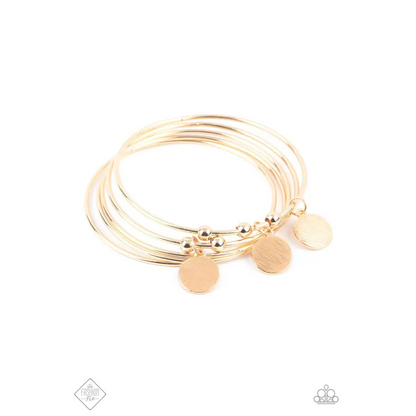 Reflective Radiance - May 2020 -  Gold Bracelet - Deb's Jazzy Jems