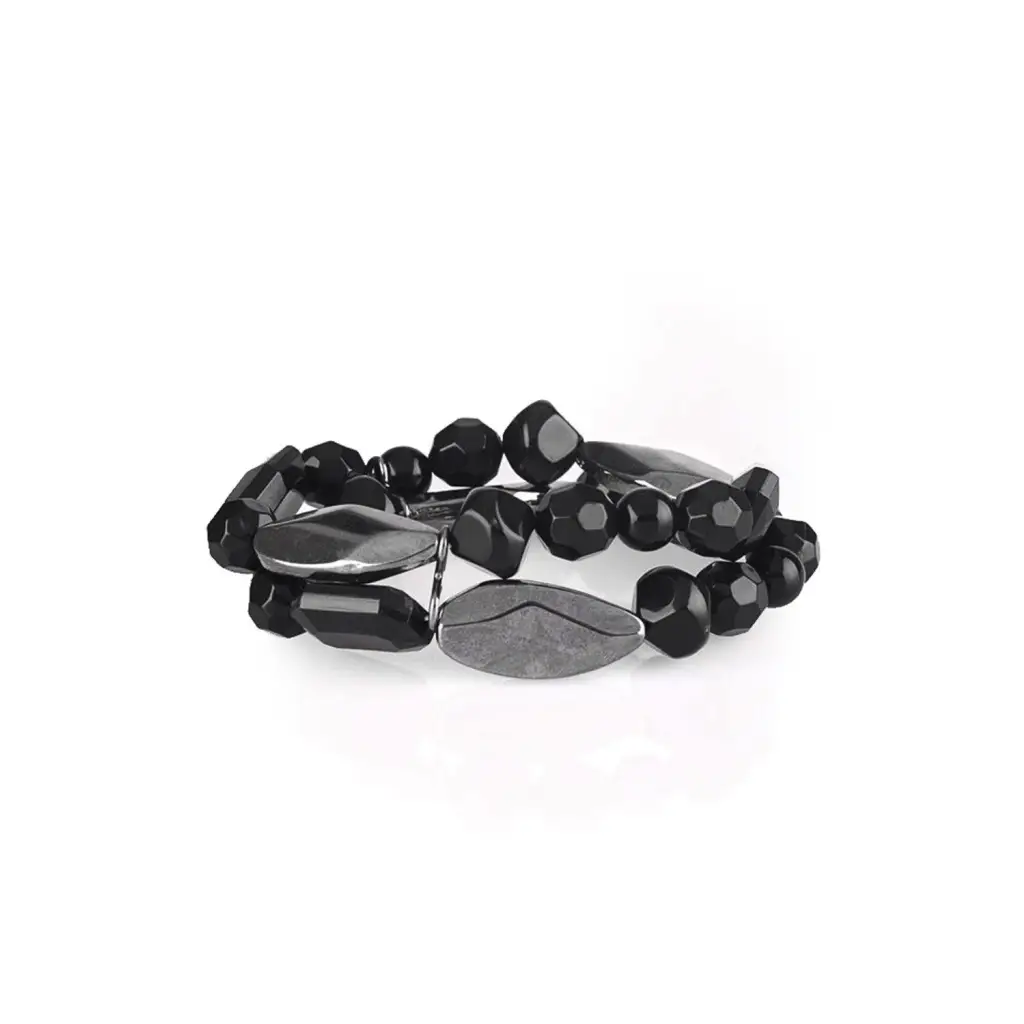 Rockin Rock Candy - Black Bracelet - Deb's Jazzy Jems