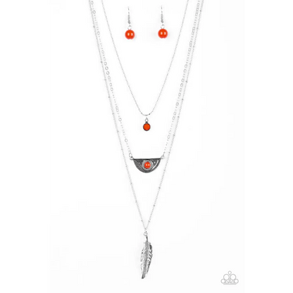 Sahara Sparrow - Orange Necklace - Deb's Jazzy Jems