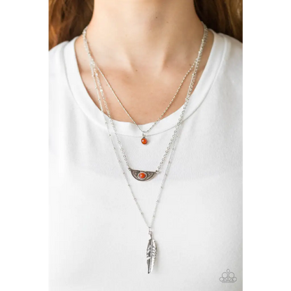 Sahara Sparrow - Orange Necklace - Deb's Jazzy Jems