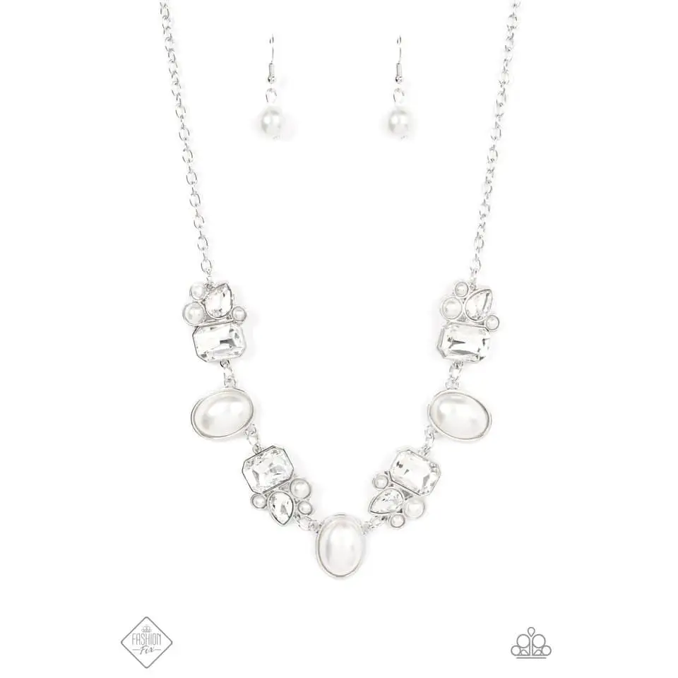 Sensational Showstopper - White Necklace - Necklaces