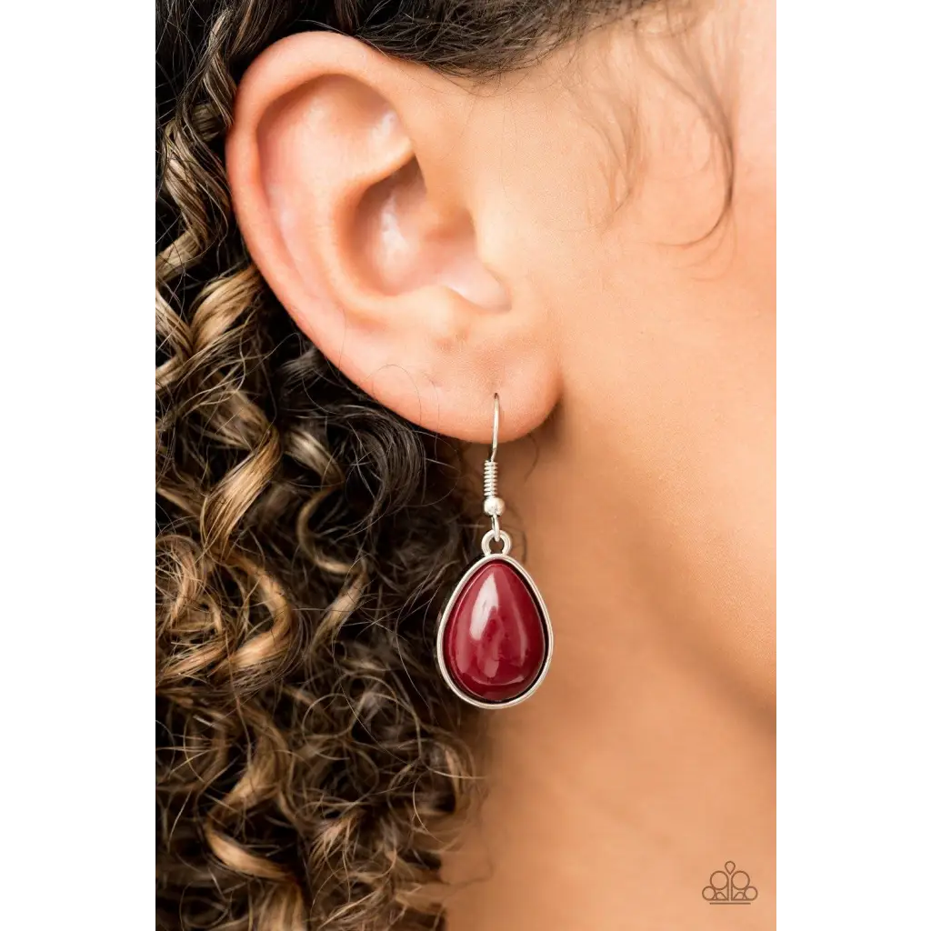 Shop Til You TEARDROP - Red - Deb's Jazzy Jems