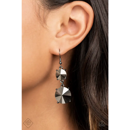 Sizzling Showcase - Black Earrings - Earrings