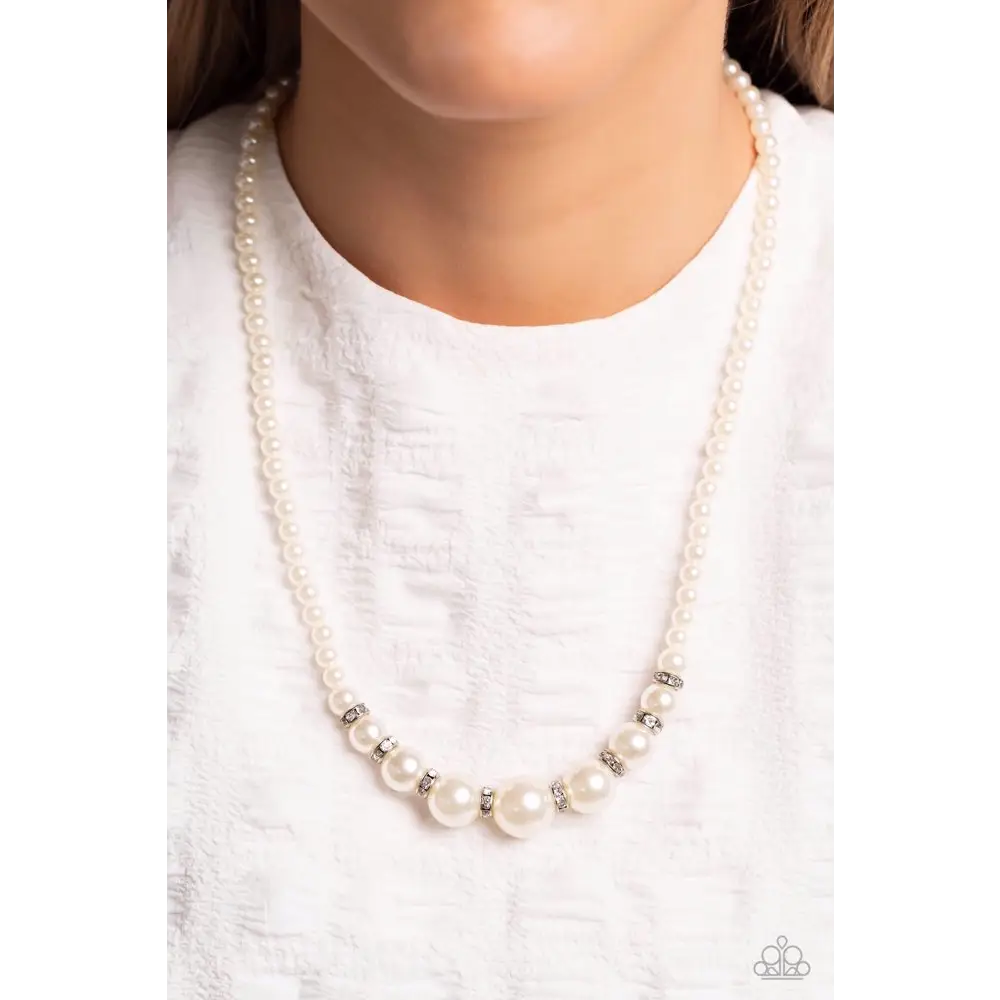 SoHo Sweetheart - White Necklace - Necklaces