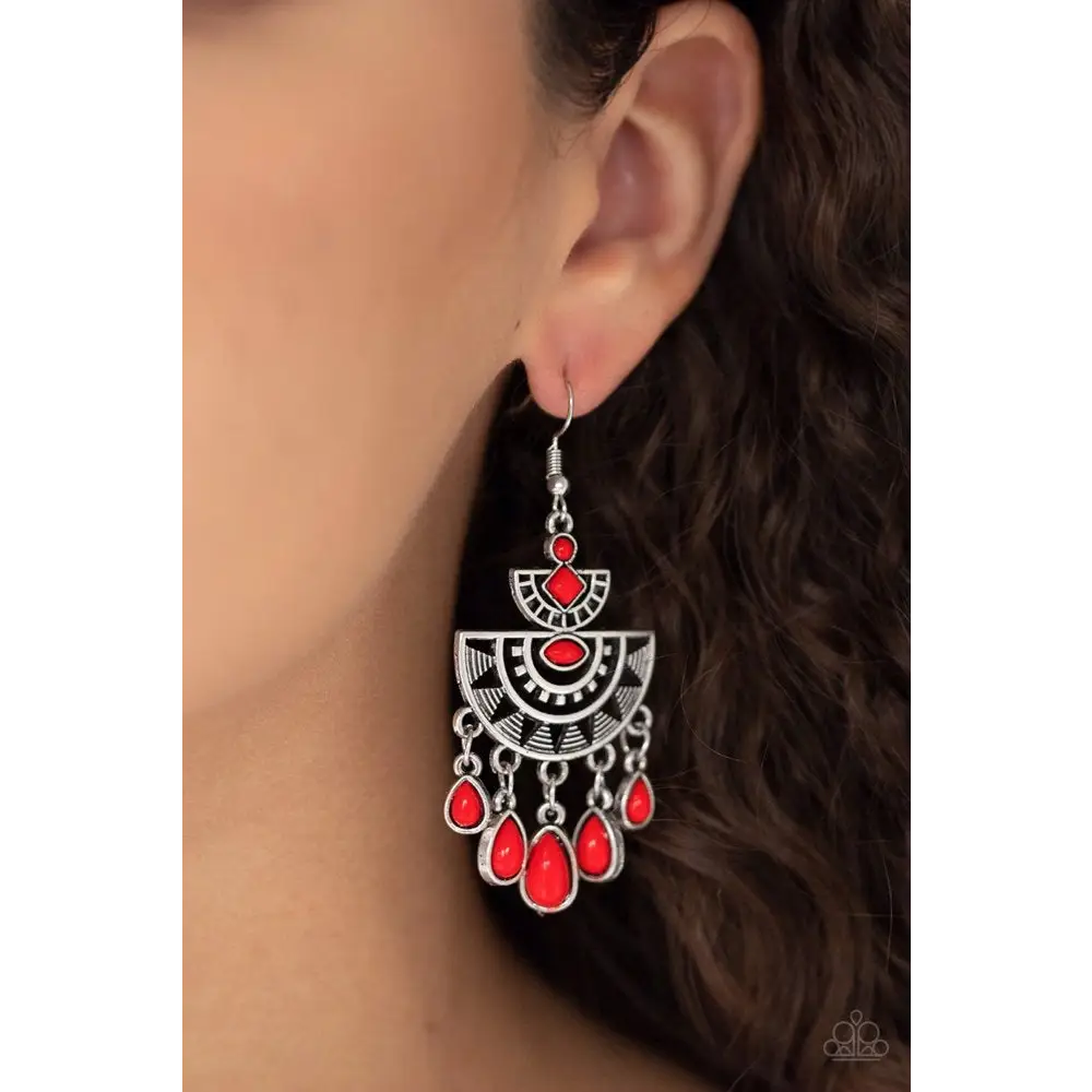 SOL Searching - Red Earrings - Earrings