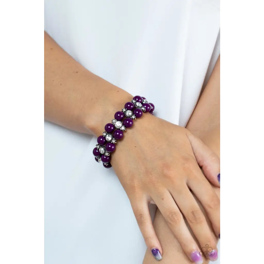 Starlight Reflection - Purple Bracelet - Deb's Jazzy Jems