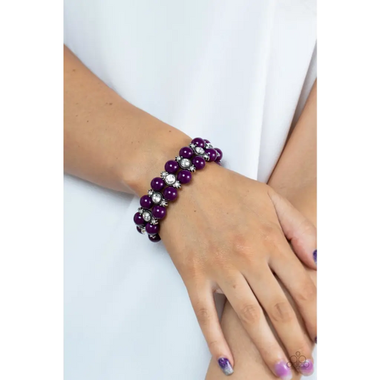 Starlight Reflection - Purple Bracelet - Deb's Jazzy Jems