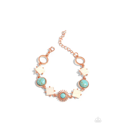 Sunburst Splendor - Copper Bracelet - Bracelets