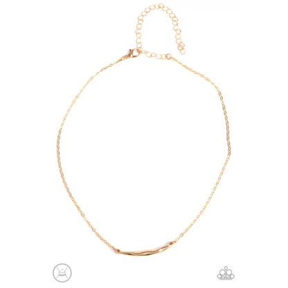 Taking It Easy - Gold Choker - Necklaces