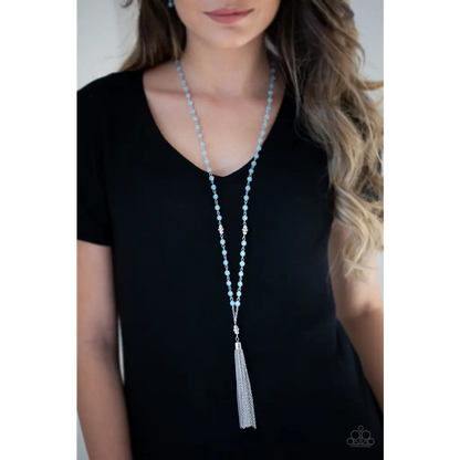 Tassel Takeover - Blue Necklace - Deb's Jazzy Jems