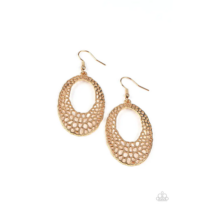 The HOLE Nine Yards - Gold Earrings - Earrings