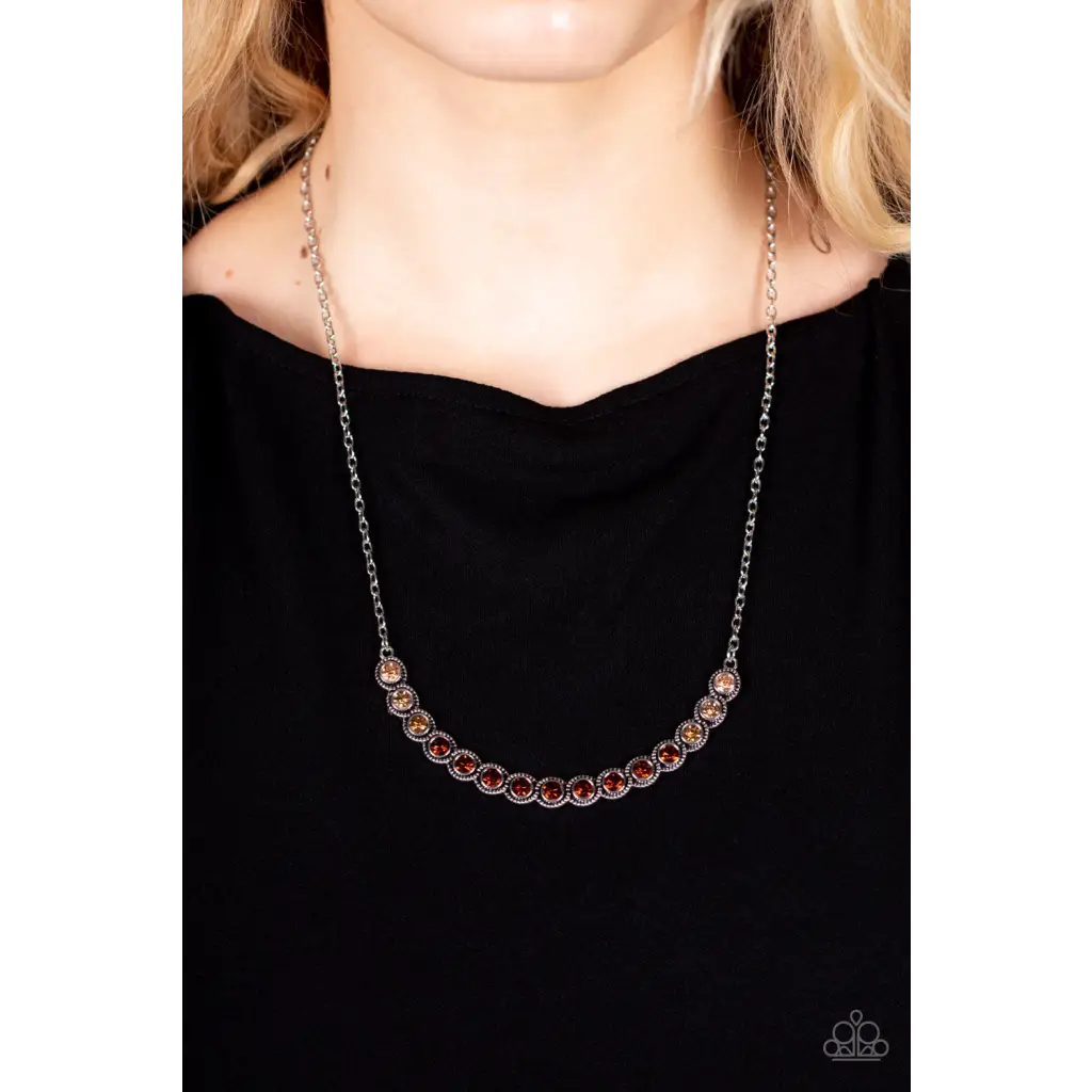 Throwing Shades - Brown Necklace - Deb's Jazzy Jems