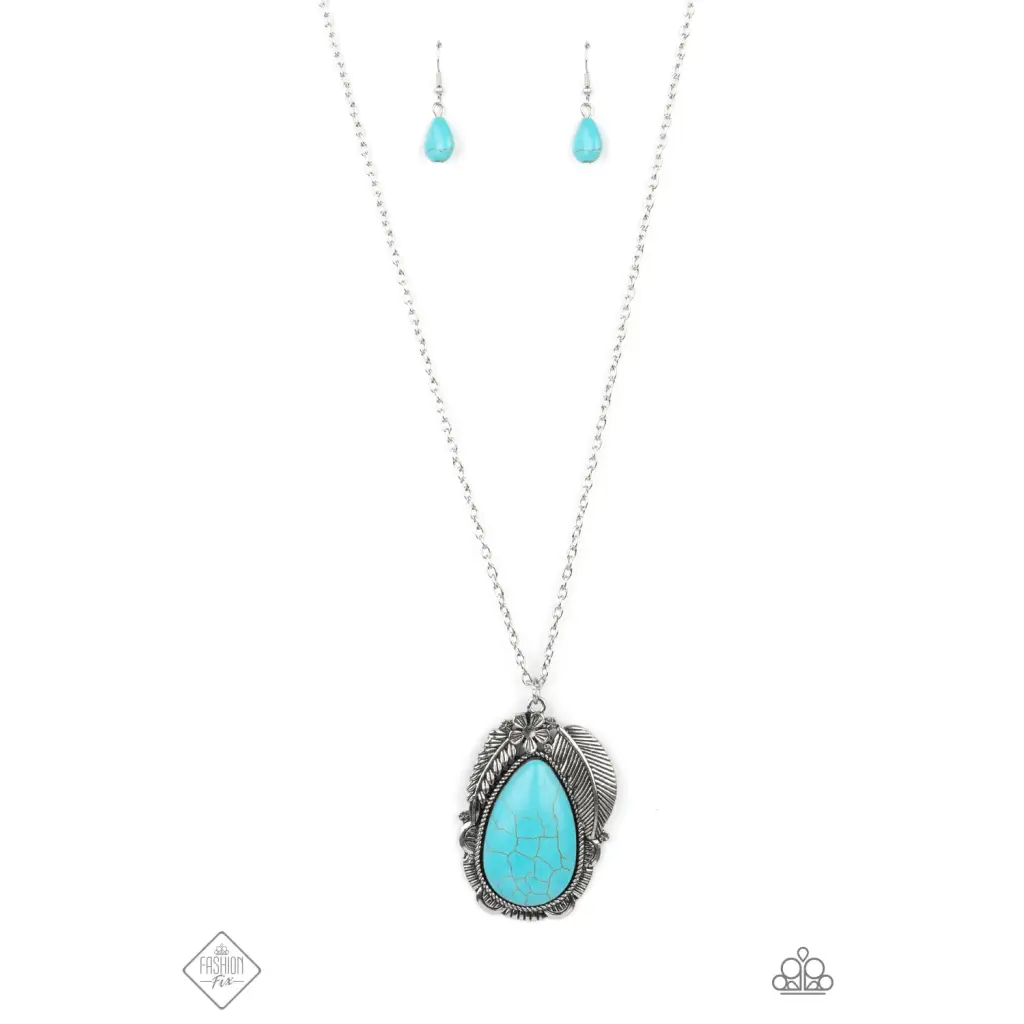 Tropical Mirage - Blue Necklace - Necklaces