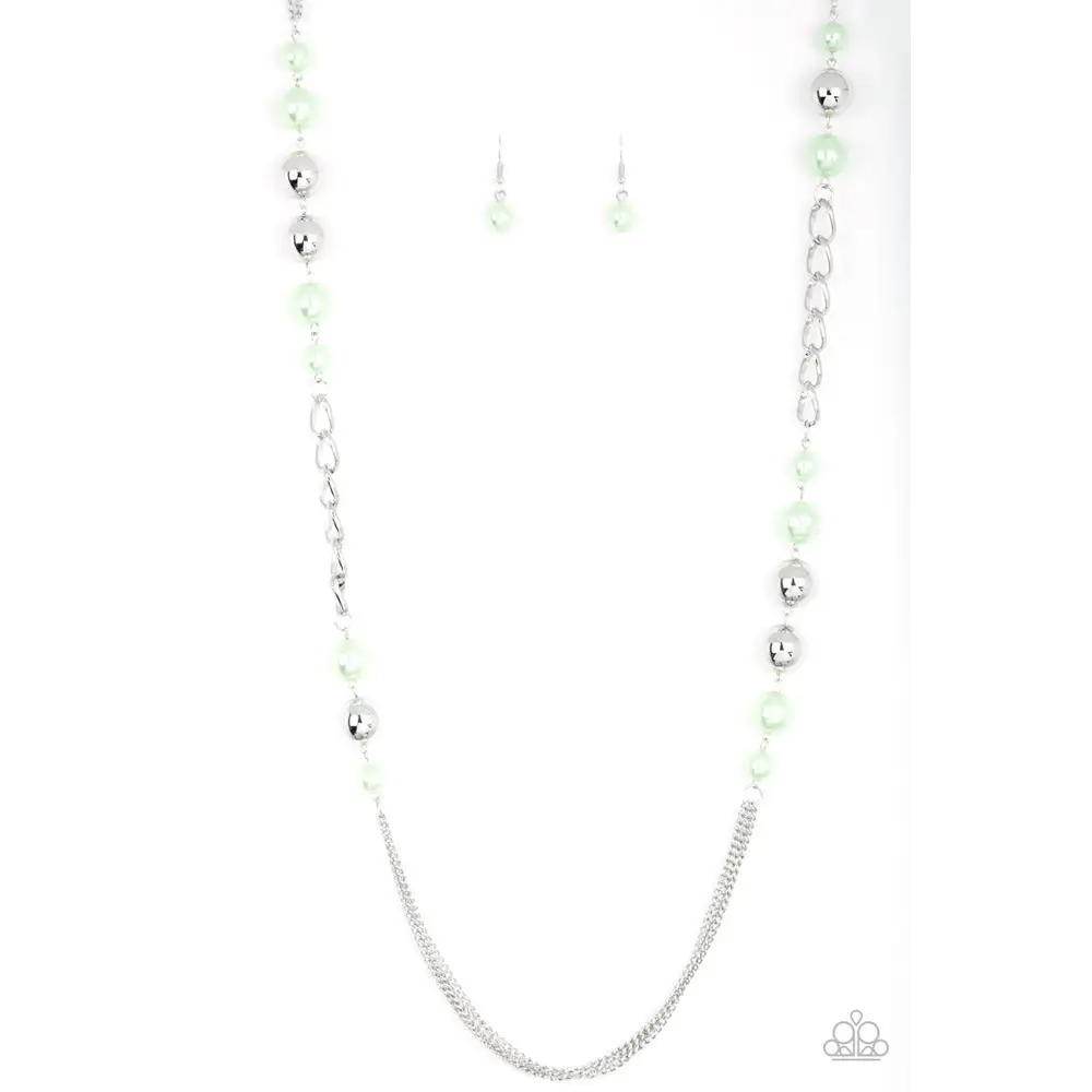 Uptown Talker - Green Necklace - Deb's Jazzy Jems