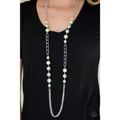 Uptown Talker - Green Necklace - Deb's Jazzy Jems