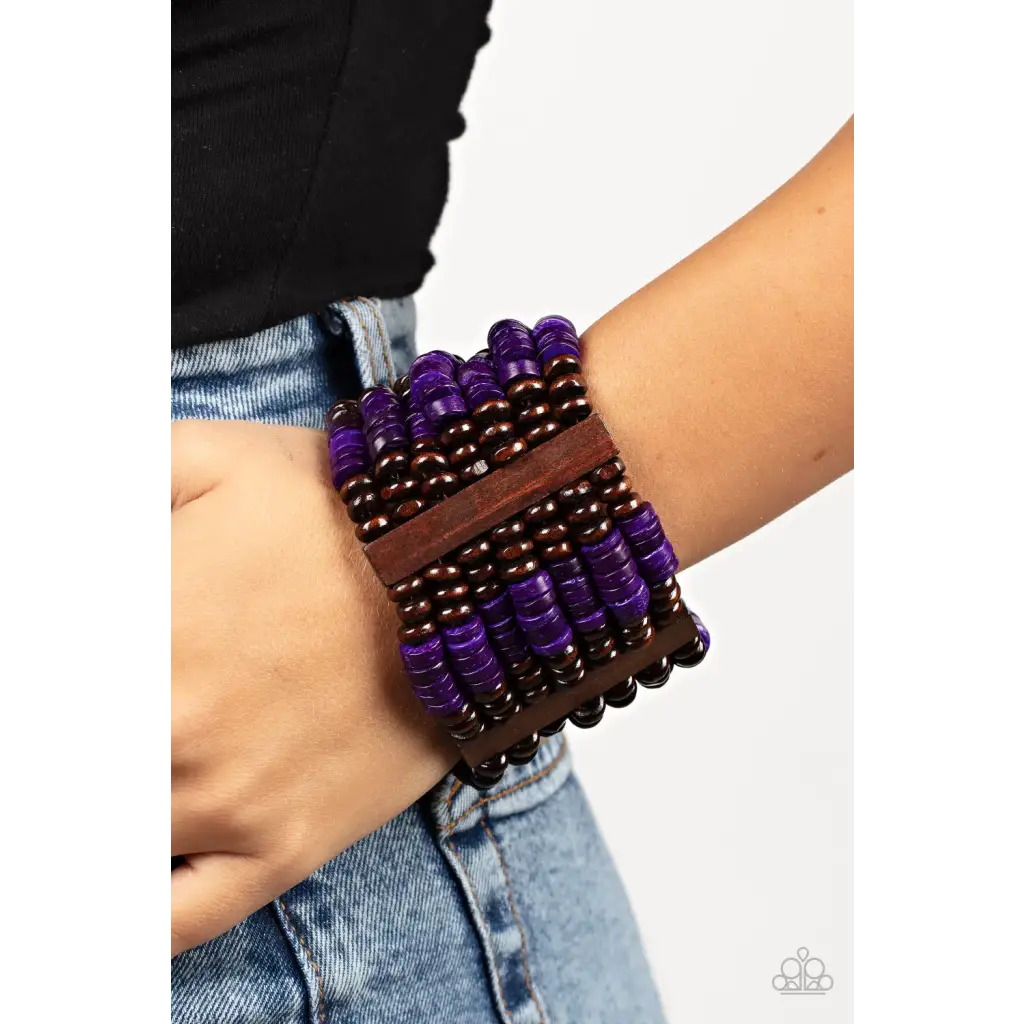 Vacay Vogue - Purple Bracelet - Deb's Jazzy Jems