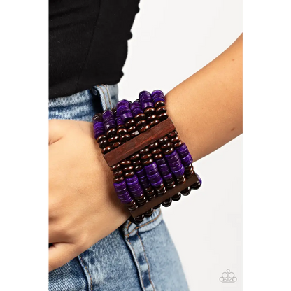 Vacay Vogue - Purple Bracelet - Deb's Jazzy Jems