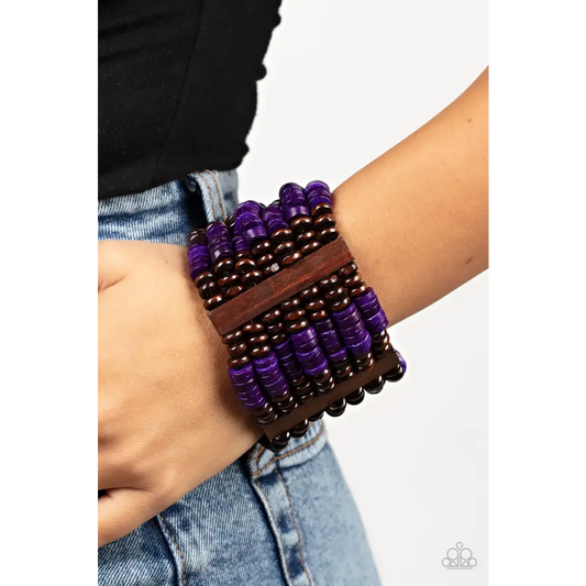 Vacay Vogue - Purple Bracelet - Deb's Jazzy Jems