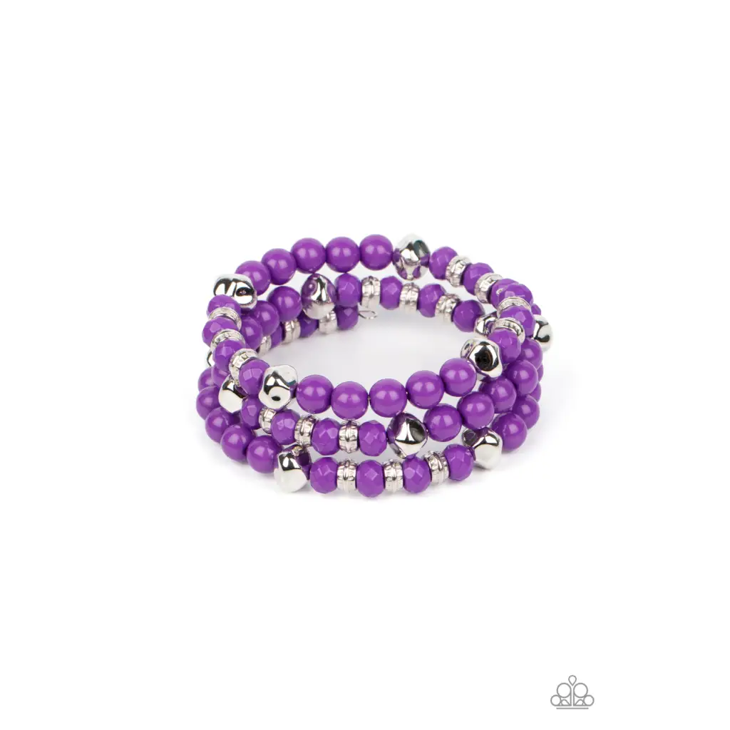 Vibrant Verve - Purple Bracelet - Deb's Jazzy Jems