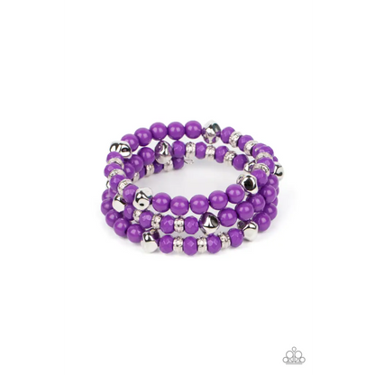 Vibrant Verve - Purple Bracelet - Deb's Jazzy Jems