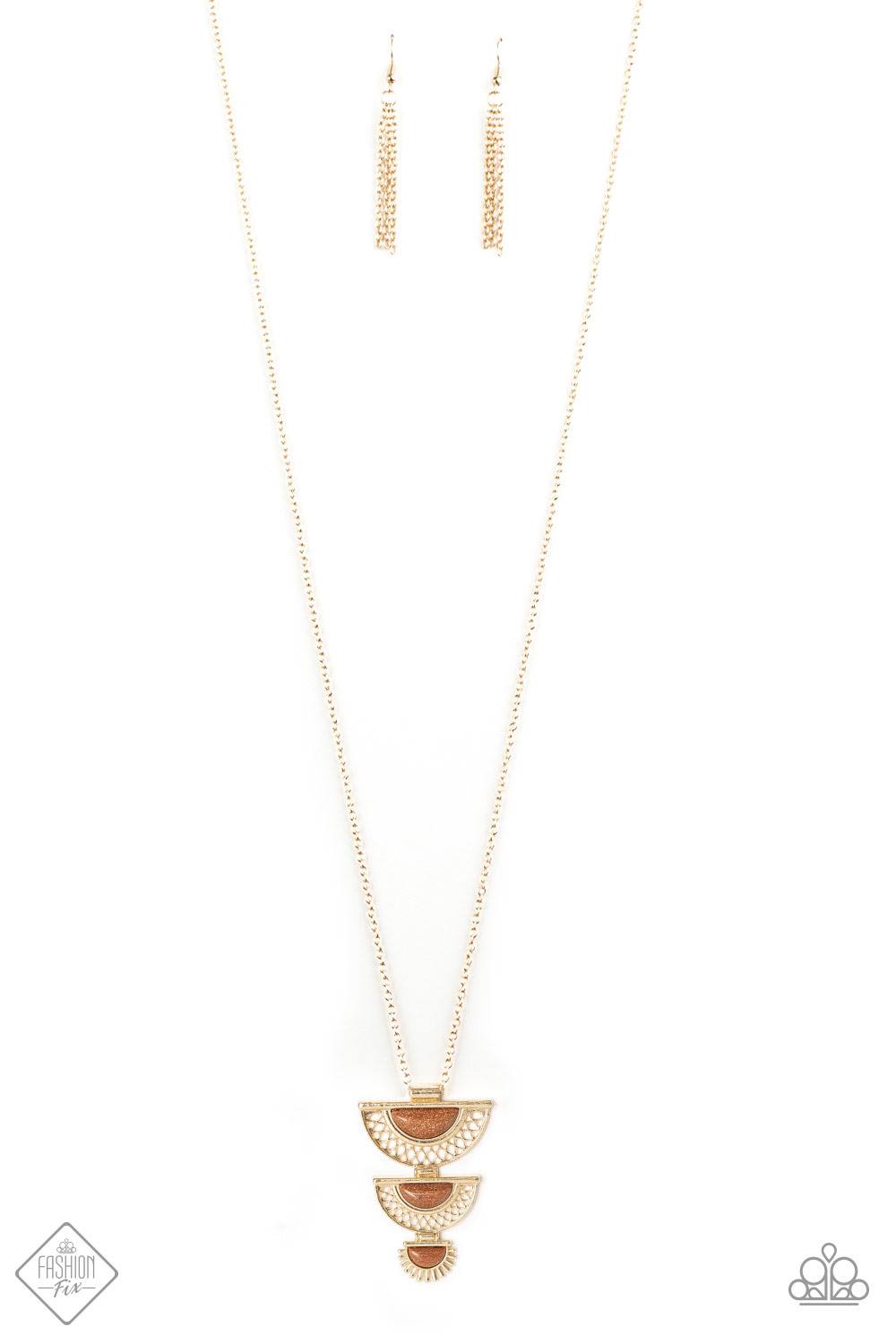 Serene Sheen - July 2020 - Gold Necklace - Deb's Jazzy Jems