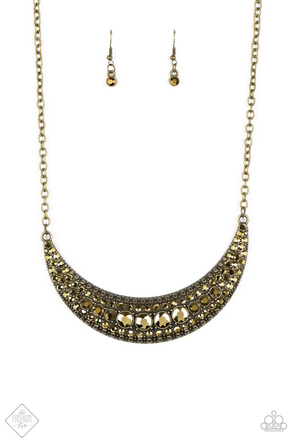 Moon Child Magic - Aug 2020 - Brass Necklace - Deb's Jazzy Jems