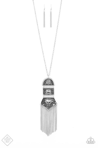 Tassel Tycoon - Oct 2019 - White Necklace - Deb's Jazzy Jems