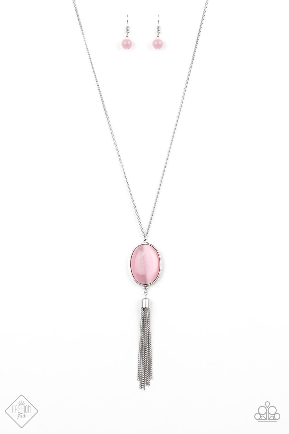 Tasseled Tranquility - Oct 2019 - Pink Necklace - Deb's Jazzy Jems